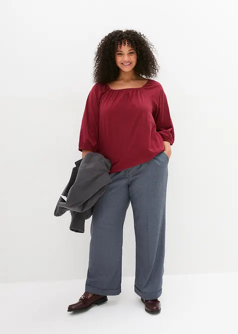 Shirtbluse aus reiner Bio-Baumwolle, bonprix