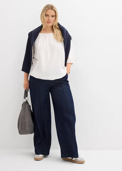 Blouse en jersey 100% coton, bonprix