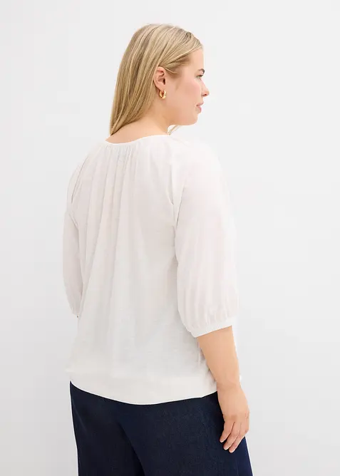 Blouse en jersey 100% coton, bonprix