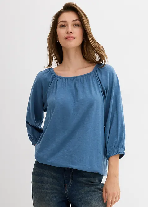 Shirtbluse aus reiner Bio-Baumwolle, bonprix