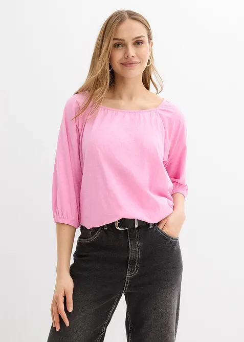 Shirtbluse aus reiner Bio-Baumwolle, bonprix