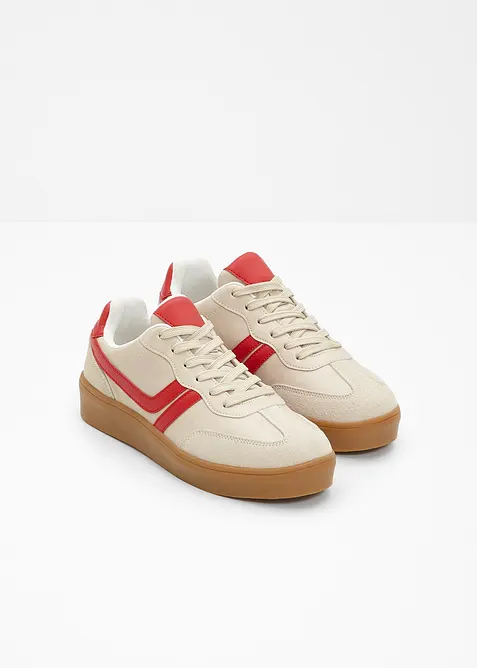 Plateau-Sneaker im Retrolook, bonprix