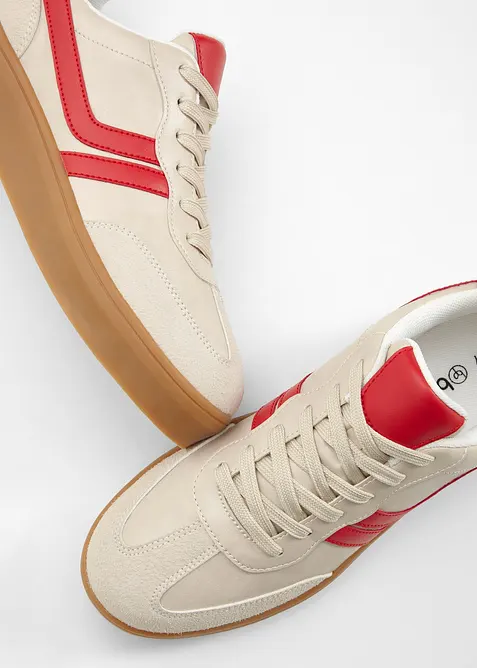 Plateau-Sneaker im Retrolook, bonprix