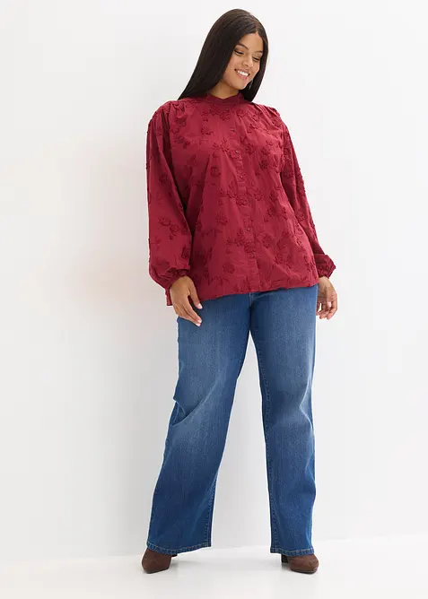 Schlupfbluse aus reiner Baumwolle, bonprix