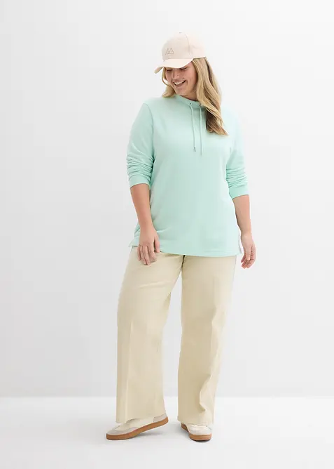 Sweatshirt mit Schlitz, bonprix