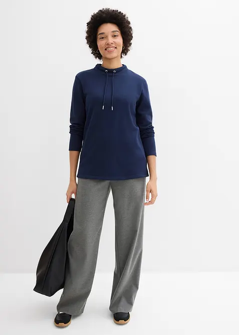 Sweatshirt mit Schlitz, bonprix