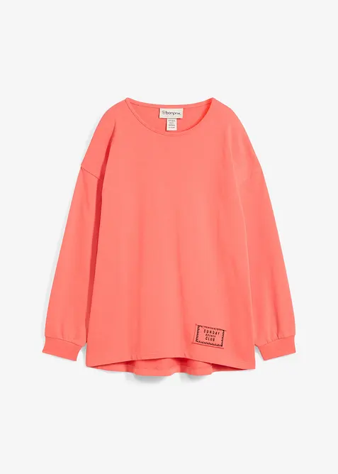 Sweatshirt aus Baumwoll-Mix mit Vokuhila Saum, bonprix