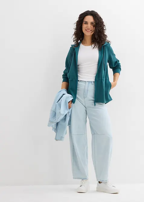 Shirtjacke aus softem Scuba, bonprix