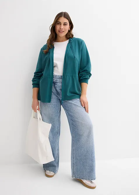 Shirtjacke aus softem Scuba, bonprix