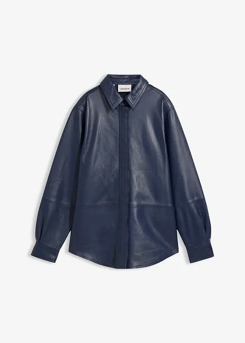 Chemise en cuir d&rsquo;agneau nappa, bonprix