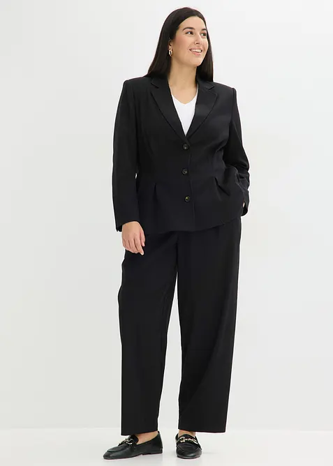 Blazer &agrave; plis couch&eacute;s, bonprix