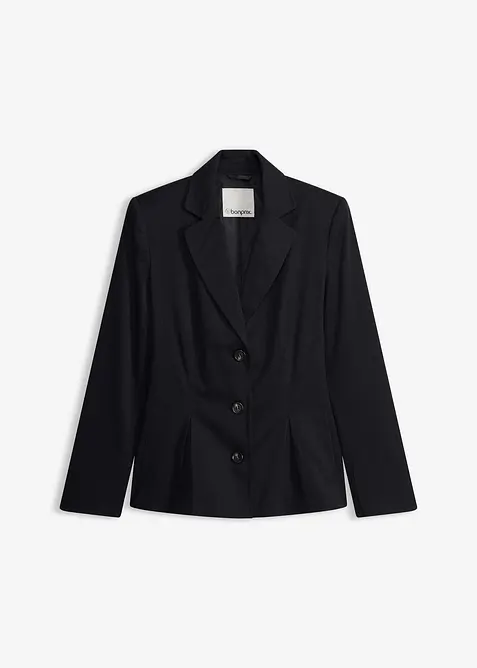 Blazer mit eingelegten Falten, bonprix