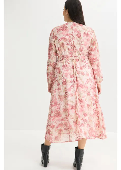 Chiffonkleid mit Bindeband (2-tlg. Set), bonprix