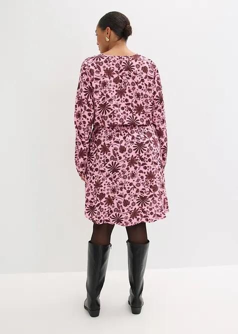 Midikleid aus flie&szlig;ender Viskose, bonprix