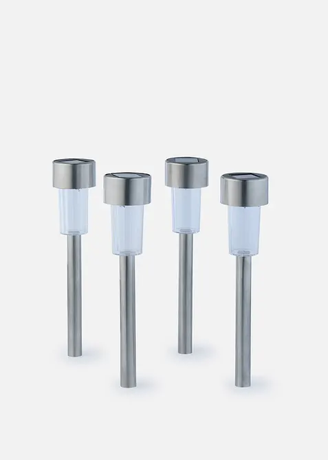 Lot de 4 lampes d&eacute;co solaires de chemin, bonprix