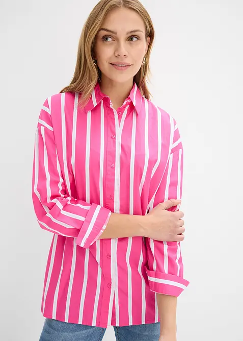 Hemdbluse aus Baumwollpopeline, bonprix