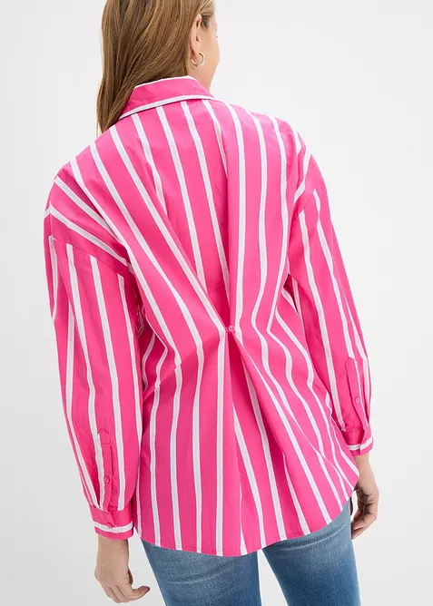 Hemdbluse aus Baumwollpopeline, bonprix