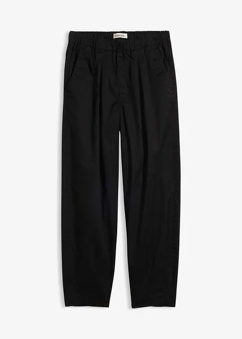 Pantalon barrel &agrave; taille &eacute;lastiqu&eacute;e, bonprix