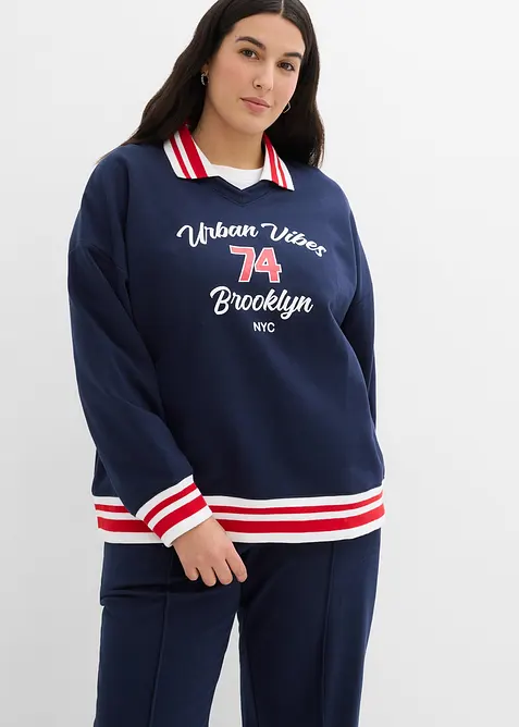 Oversize Sweatshirt aus reiner Bio-Baumwolle, bonprix