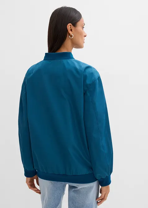 Weite Pilotenjacke mit Leofutter, bonprix