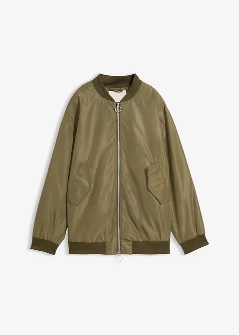 Weite Pilotenjacke mit Leofutter, bonprix