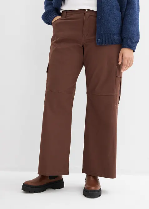 Pantalon cargo en coton extensible, bonprix