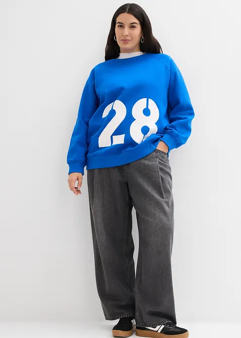 Oversize-Sweatshirt aus reiner Bio-Baumwolle, bonprix