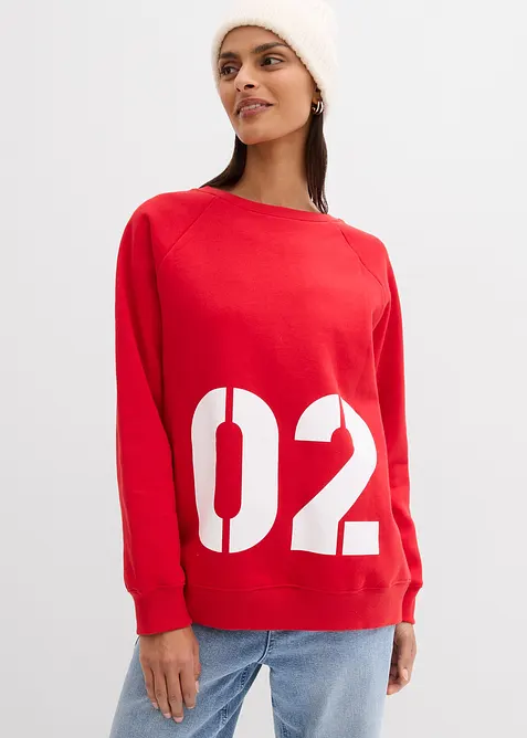 Oversize-Sweatshirt aus reiner Bio-Baumwolle, bonprix