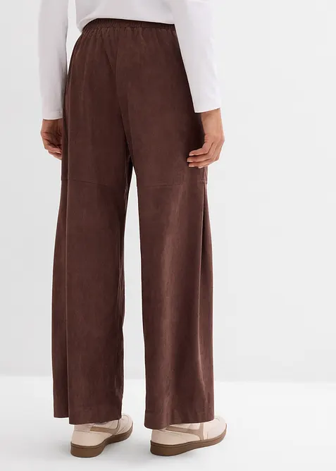Pantalon en su&eacute;dine &agrave; taille &eacute;lastiqu&eacute;e, bonprix