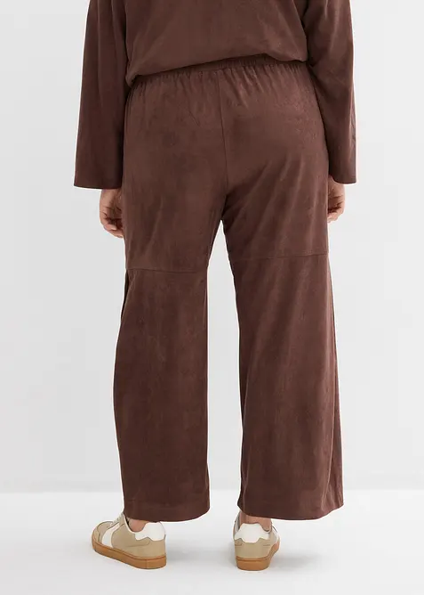 Pantalon en su&eacute;dine &agrave; taille &eacute;lastiqu&eacute;e, bonprix