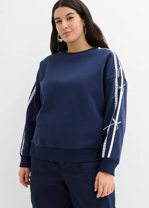 Oversize-Sweatshirt aus weichem Baumwoll-Mix, bonprix