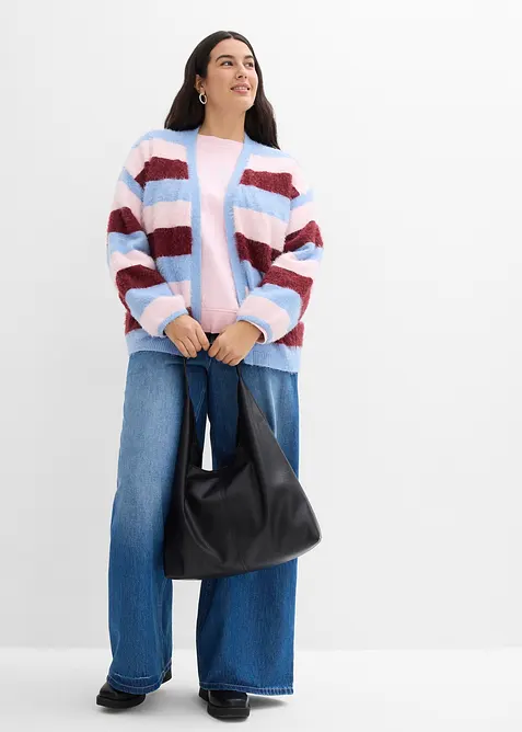 Gilet oversize en maille, bonprix