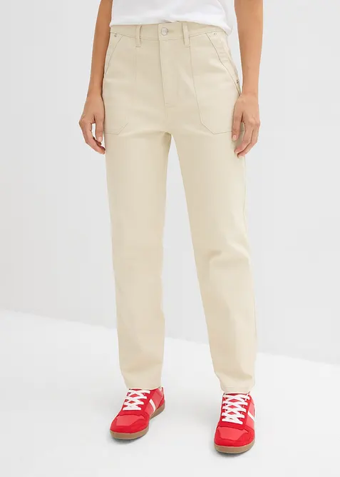 Pantalon en twill raccourci, bonprix