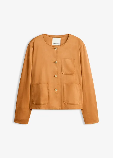 Velourslederimitat-Jacke, bonprix