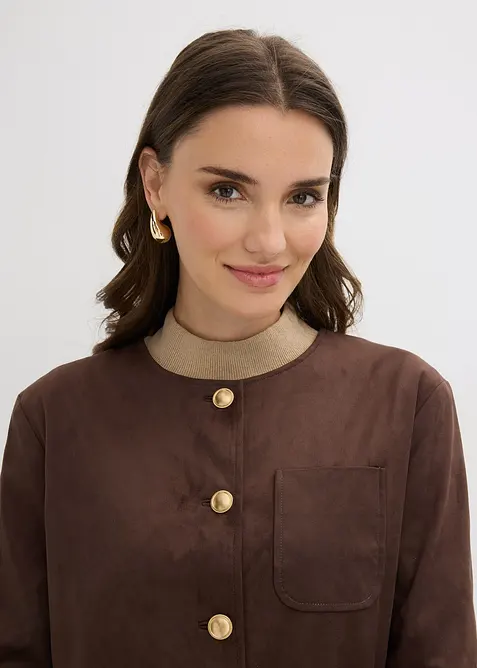 Veste en su&eacute;dine, bonprix