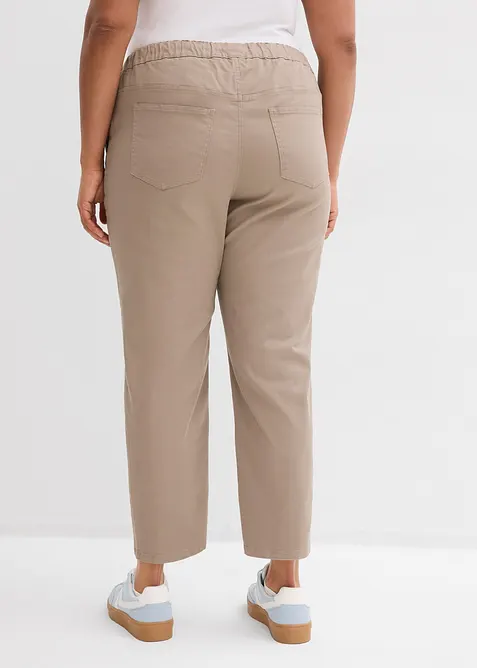 Barrel Twillhose, Mid Waist, Bequembund, bonprix