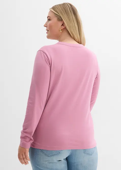 H&uuml;ftlanges Henleyshirt, bonprix