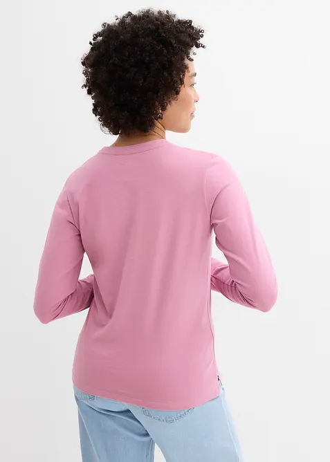 H&uuml;ftlanges Henleyshirt, bonprix