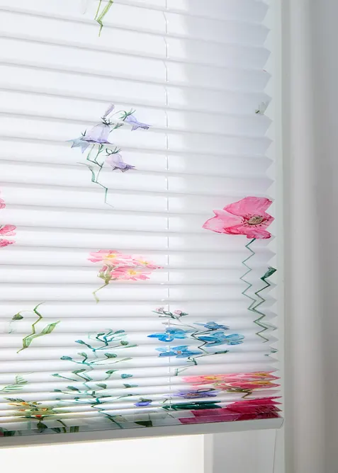 Store pliss&eacute; &agrave; imprim&eacute; floral, bonprix