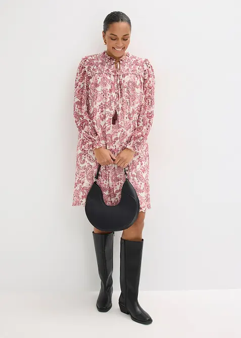 Tunika-Kleid aus softem Mesh, bonprix