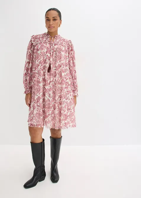 Tunika-Kleid aus softem Mesh, bonprix