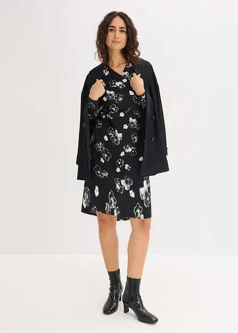 Kleid aus flie&szlig;endem Satin, bonprix