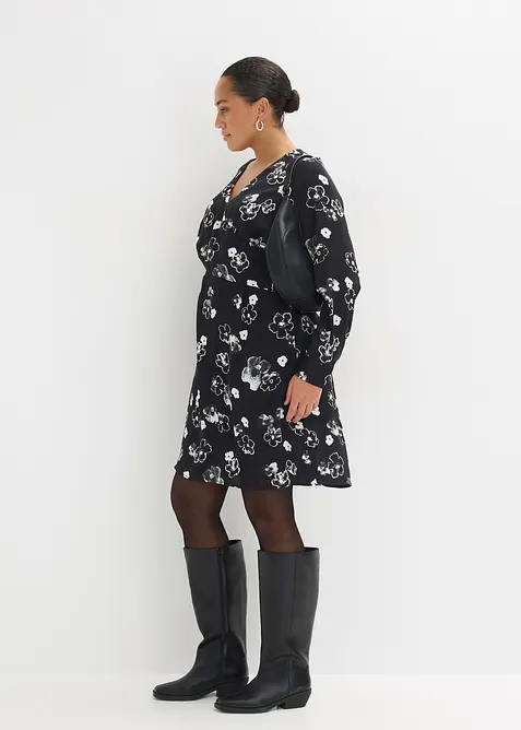 Kleid aus flie&szlig;endem Satin, bonprix