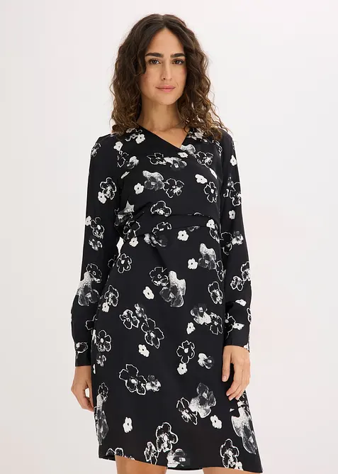 Kleid aus flie&szlig;endem Satin, bonprix