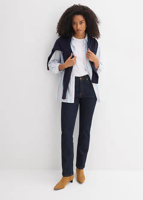 Jean droit taille haute, bonprix