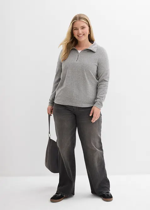 T-shirt manches longues en &eacute;ponge, bonprix