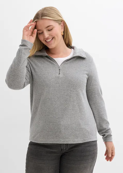 T-shirt manches longues en &eacute;ponge, bonprix