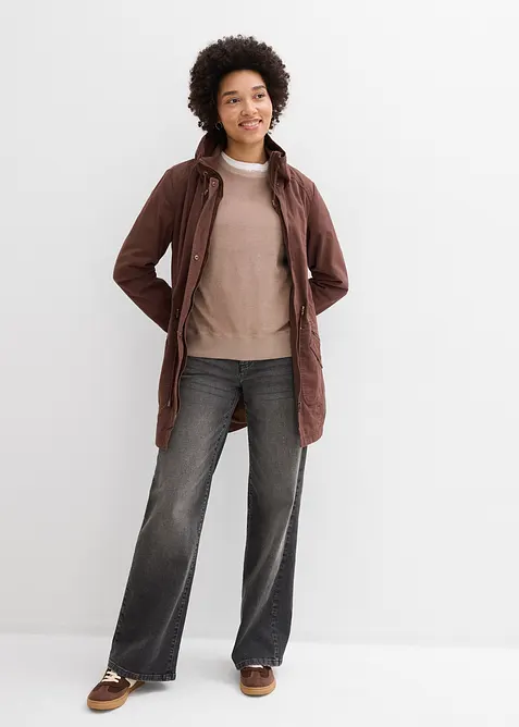 Frottee-Langarmshirt, bonprix