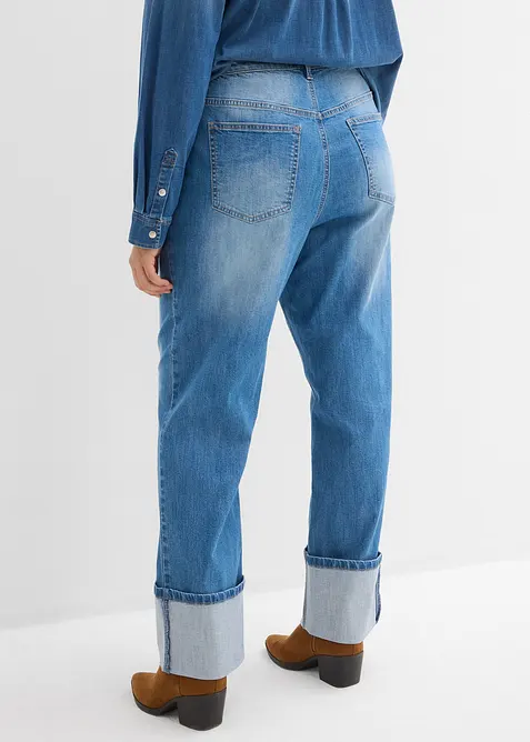 Jean large et droit, taille haute, bonprix