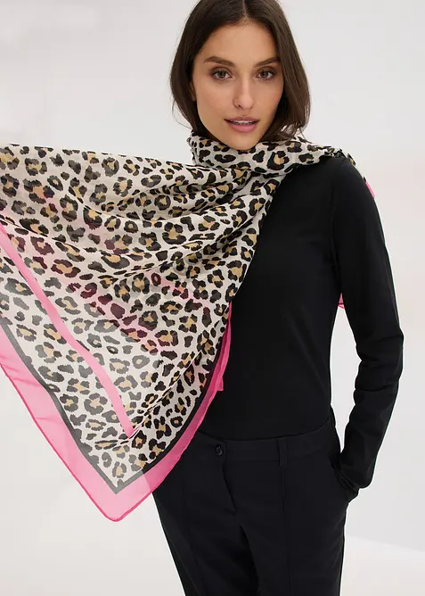 Foulard &agrave; imprim&eacute; l&eacute;opard, bonprix